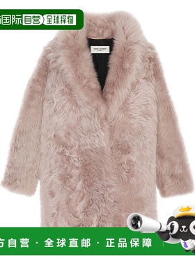 香港直邮Saint Laurent 圣罗兰 女士 羊毛皮长款大衣 708010YF2AF