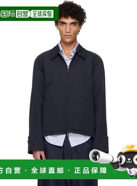 香港直邮Burberry 巴宝莉 男士 海军蓝 Hodson Check 双面夹克 81