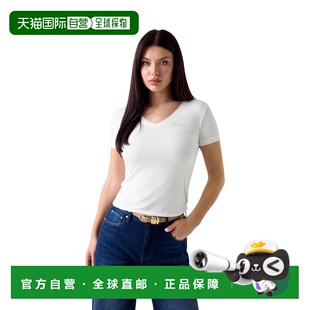 1h可退 欧洲直邮GUESS 女士T恤 W6YI13K3853G011 AW2026 白色 NEW