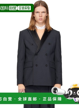1h可退 香港直邮Sacai 男士 灰色 Suiting 西装外套 2603896M