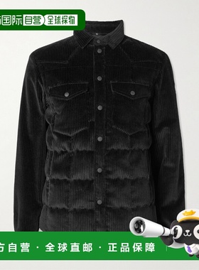 香港直邮1h可退 moncler 盟可睐 男士 Gelt Down 棉混纺灯芯绒滑