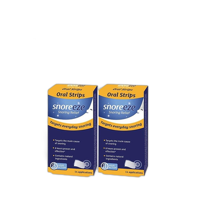 欧洲直邮英国药房SNOREEZE口腔贴片8小时防止打鼾打呼噜2盒