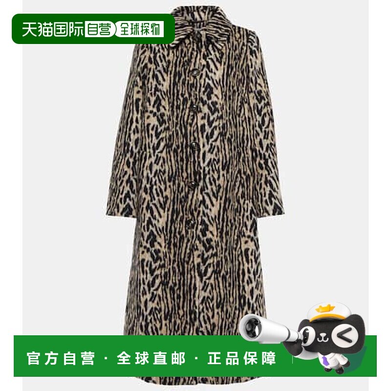 1h可退 香港直邮RIXO 女士 Milly 豹纹人造皮草大衣 colorful花色