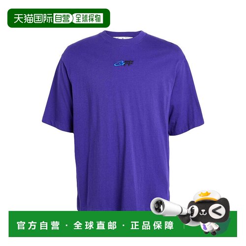 香港直邮off-white 男士 T恤 purple紫色 舒适时尚