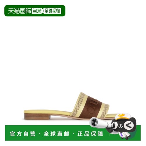 香港直邮GUCCI 女士拖鞋 817564FAECG2267 SS2026 棕色 Multicolo