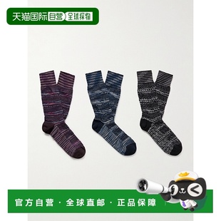 Space 男士 Dyed 3对装 TRIPC 香港直邮MISSONI 混纺棉袜子 米索尼