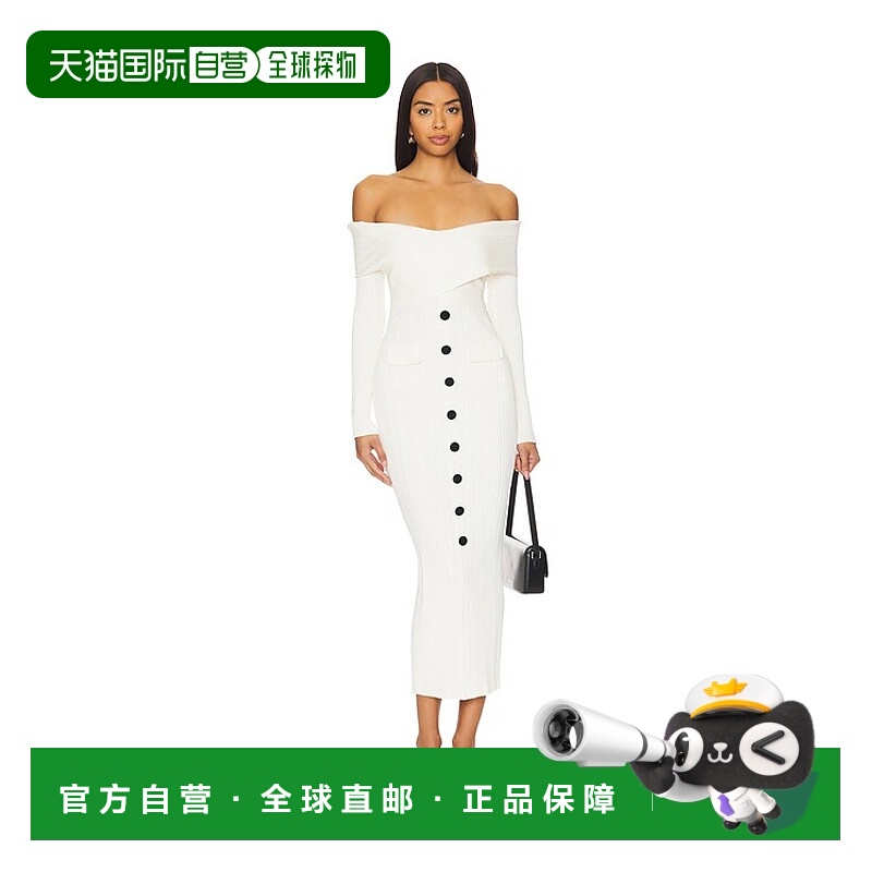 1h可退 香港直邮Self-Portrait 女士 露肩中长连衣裙 SC24001MC