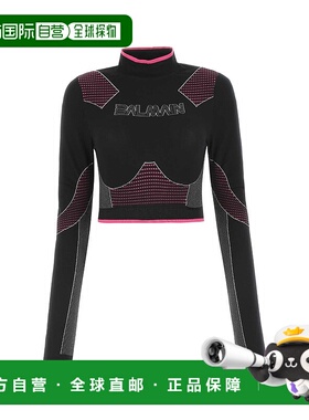 香港直邮Balmain 巴尔曼 女士 徽标高领罩衫 YF2AO233JE17