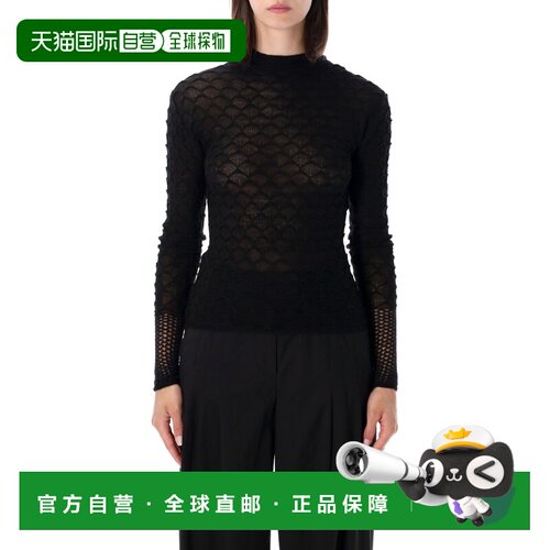 香港直邮LANVIN 女士针织衫 PO0005K12310 AW2026 黑色