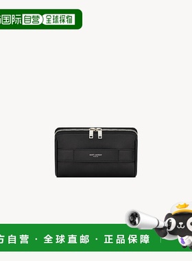 自营欧洲直邮YSL圣罗兰 VANITY系列男士黑色小羊皮拉链化妆包