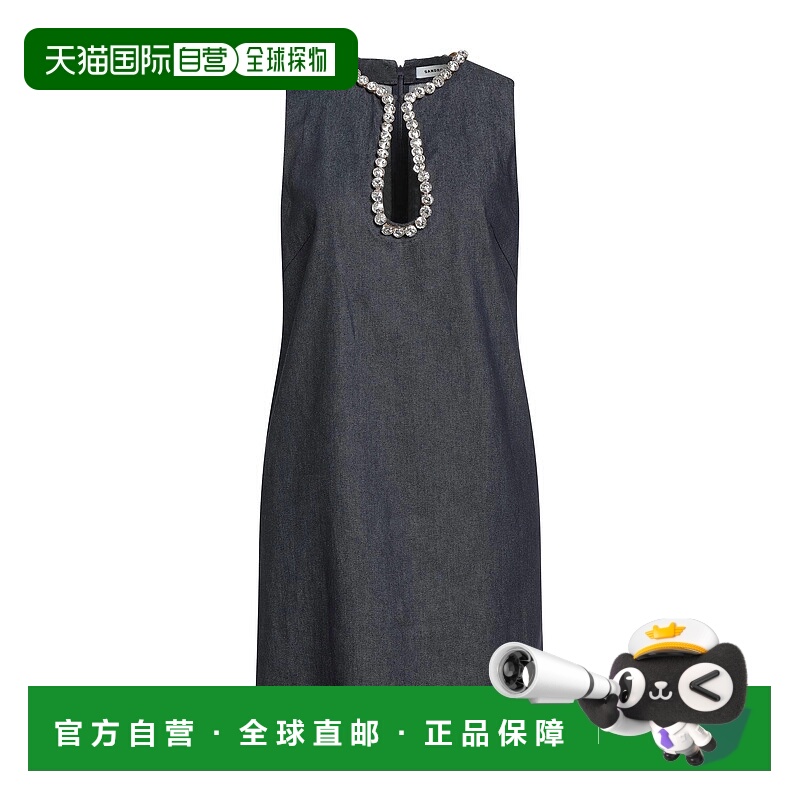 香港直邮Sandro 女士 牛仔连衣裙 blue蓝色 舒适时尚
