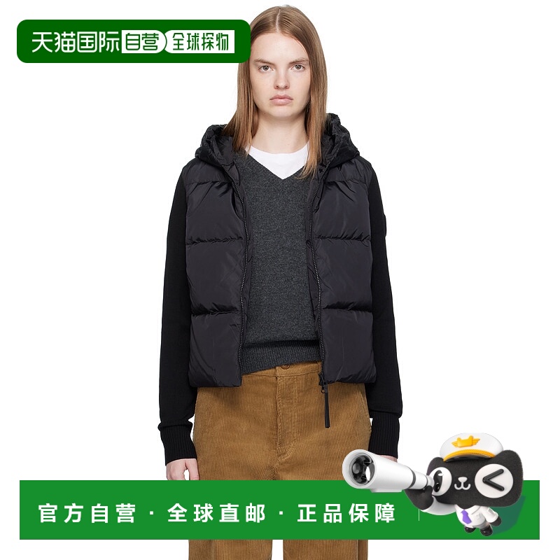 1h可退 香港直邮Canada Goose 加拿大鹅 女士 黑色 HyBridge Wide