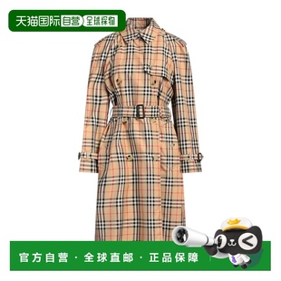 香港直邮Burberry 巴宝莉 女士 长款夹克 beige米色 舒适时尚风衣