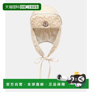 1h可退 香港直邮Moncler 盟可睐 女士 飞行员徽标帽子 white白色