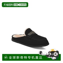 1h可退 欧洲直邮Dior 迪奥 女士黑色绒面革棉拖鞋新款