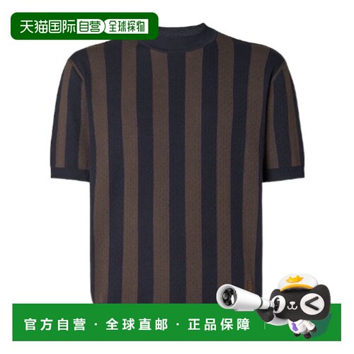 1h可退 香港直邮FENDI 男士针织衫 FZY443AY3UF10W8 CO 花色 短袖