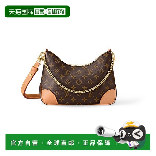 1h可退 自营欧洲直邮LV/路易威登BOULOGNE老花链条单肩斜跨包 新