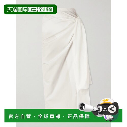 美国直邮KHAITE/Shay tie-detailed女士中长裙半【付后1h可退】