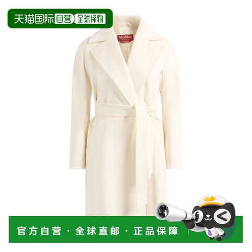 香港直邮MAX MARA 女士外套 6016086106001 AW2026 白色 长袖大衣