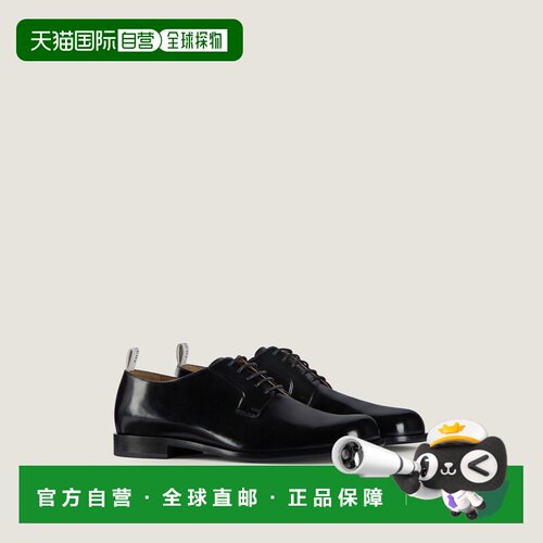 自营欧洲直邮Givenchy纪梵希 Tux男士黑色皮革切尔西鞋德比男鞋