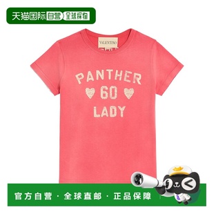 恤 Women crov短袖 香港直邮VALENTINO 上衣女装 印花棉质