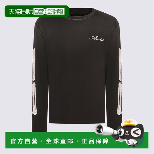 香港直邮AMIRI 男士T恤 AMTOJR1032001 SS2026 黑色支付后1h可退