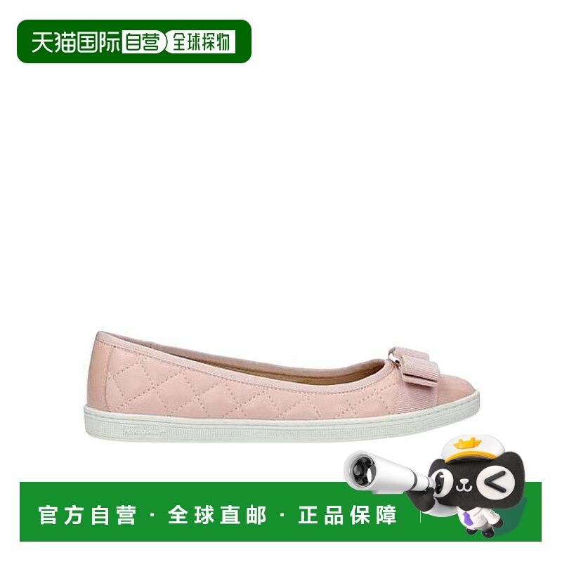 香港直邮Salvatore Ferragamo 蝴蝶结装饰平底鞋 RUFINA女鞋单鞋