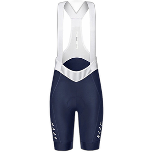 欧洲直邮Maap骑行服女士公路自行车运动背带短裤白色/深蓝色