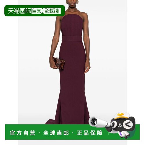 SOLACE LONDON 女士连衣裙 鱼尾裙长裙OS45015RAISIN AW2025