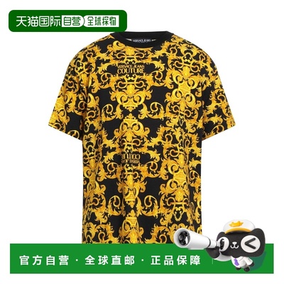 1h可退 香港直邮versace 范思哲 男士 T恤 black黑色 舒适时尚