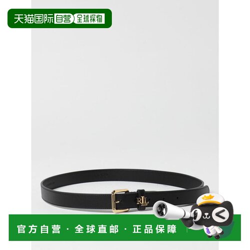 香港直邮RALPH LAUREN 女士腰带 412968763001 CO 黑色 Cintura L