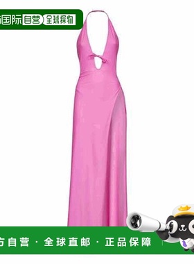 香港直邮Balenciaga 巴黎世家 女士 FLUO 粉色弹力尼龙连衣裙 850