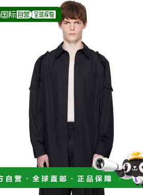 1h可退 香港直邮Simone Rocha 蒙娜 罗莎 男士 黑色 Ruffle Shoul