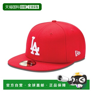 自营欧洲直邮New Era 男女通用红色棉帽子