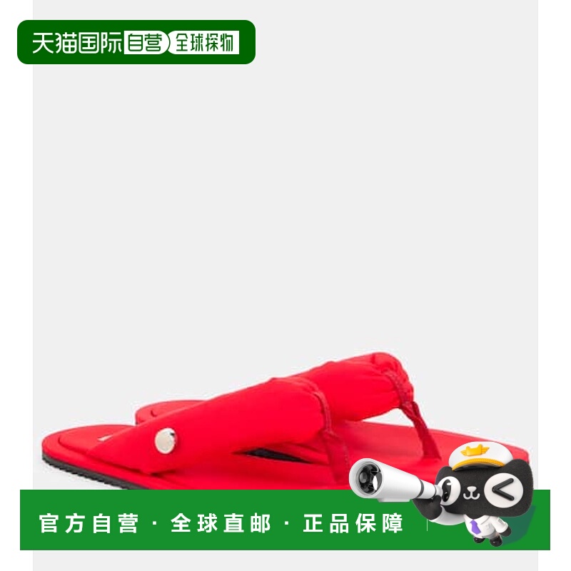 香港直邮The Attico 女士 Indie 帆布人字拖 red红色 舒适时尚