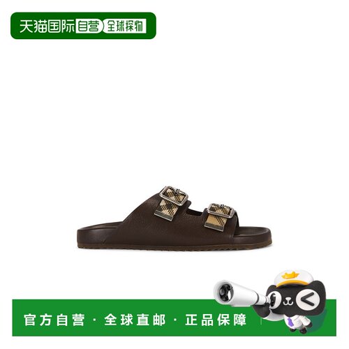 美国直邮Burberry 巴宝莉 男士 Urchin 皮质凉鞋 8127383