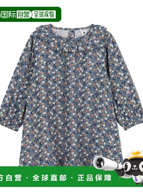 欧洲直邮Petit Bateau 小帆船 女孩 CELESTA 短连衣裙 蓝色