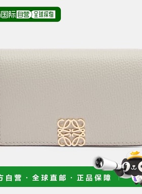 香港直邮LOEWE 罗意威 女士 Anagram 皮革卡套 grey灰色 舒适时尚