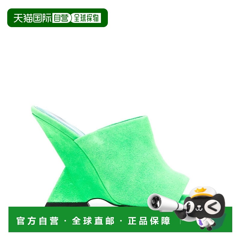 1h可退 香港直邮The Attico 女士 徽标高跟凉鞋 231WS634L007牛皮