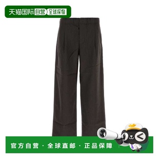 1h可退 香港直邮Our Legacy 男士 深褐色羊毛休闲款阔腿裤子 M425