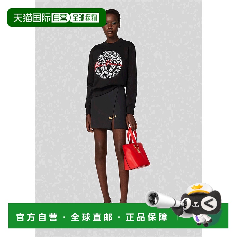 香港直邮Versace 黑色GV Medusa 印花卫衣 A87516A231242A3264