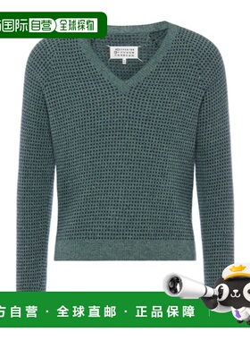 1h可退 香港直邮Maison Margiela 混纺V领毛衣 S50HN0020M13233