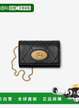 自营欧洲直邮Burberry博柏利 Strand系列女士黑色小牛皮马术骑士