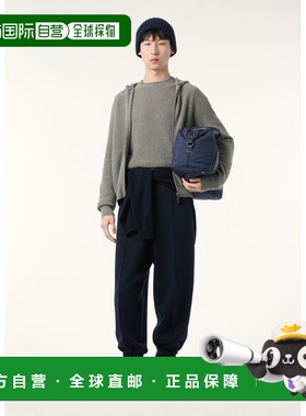 自营欧洲直邮Loro Piana 男士灰色婴儿羊绒毛衣