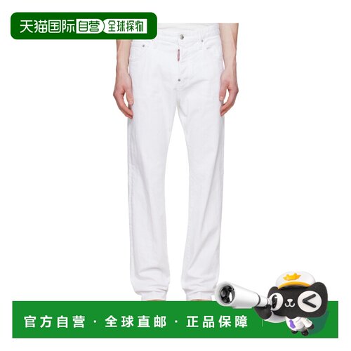 1h可退 香港直邮DSQUARED2 男士牛仔裤 S74LB1908S39781WHITE SS2
