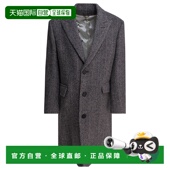 香港直邮GOLDEN GOOSE 男士 1h可退 灰色羊毛大衣 GMP00986P00061