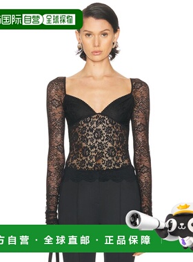 1h可退 香港直邮Blumarine 蓝色情人 女士 长袖上衣 A522C424A