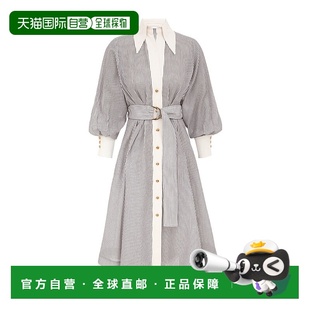 香港直邮Zimmermann Hypnotic Tuck 中长连衣裙 5313DF251真丝