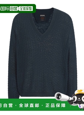 香港直邮Zegna V 领针织衫 UFSL72A9PRDVNK杰尼亚长袖