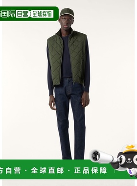 自营欧洲直邮Loro Piana 男士绿色细纤维马甲